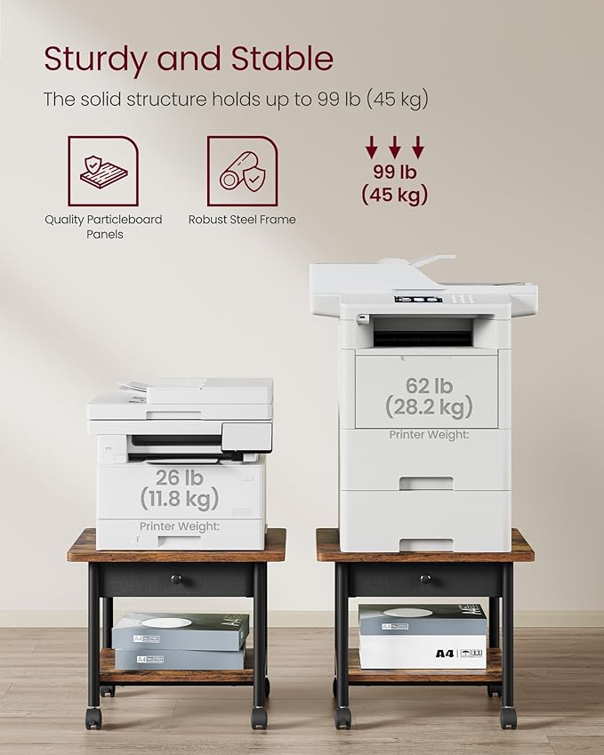 VASAGLE Heavy-Duty Printer Stand - Image 5