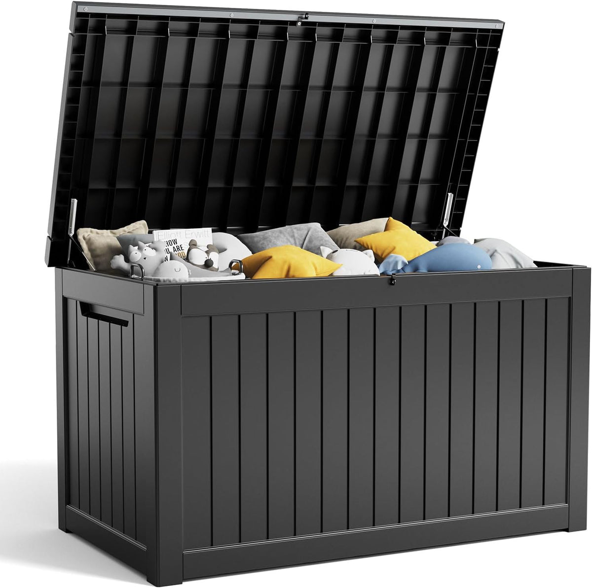 281 gallon outdoor storage box lockable waterproof deck, main product view