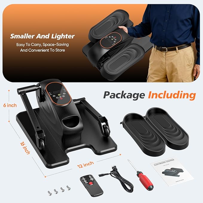 2025 New Under Desk Elliptical Machine, Portable Seated Pedal Exercise Machine - Image 7