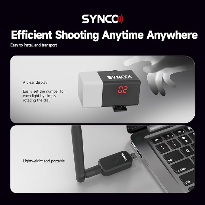 SYNCO Wireless Tally Light Camera Eye CE3 System - Image 6