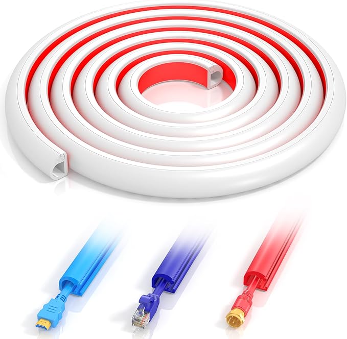 Self-Adhesive TV Cable Hider, Home Audio Flexible Wire Cord Management by aispour