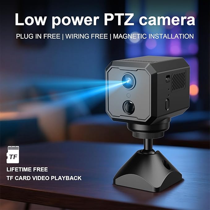 2K WiFi Indoor Camera with 64GB SD Card, Battery Powered Security Cam, 180-Day - Image 2