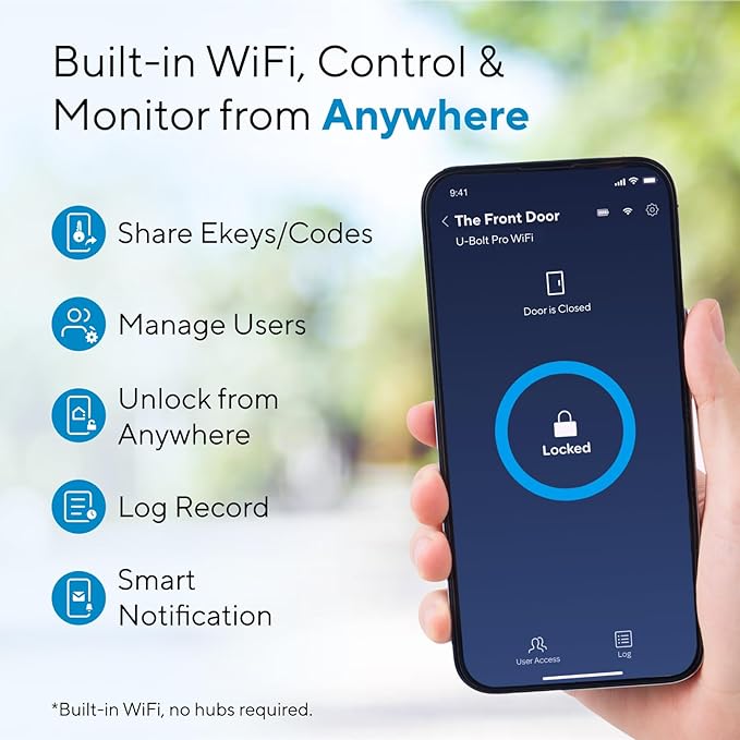 ULTRALOQ U-Bolt Pro WiFi Smart Lock - Image 3