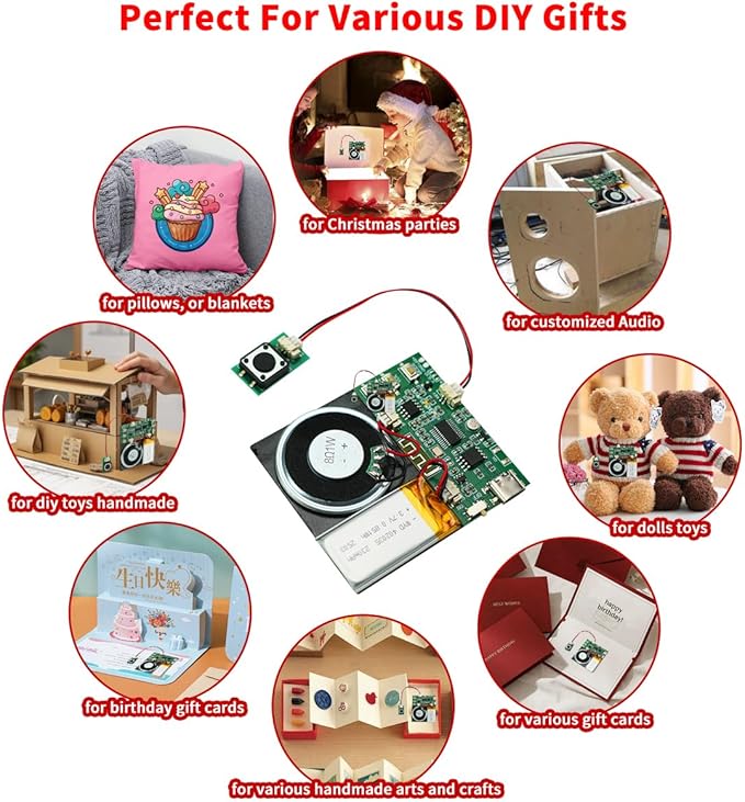 Sound Module, Support Bluetooth & MIC Recording Audio, 8MB Voice Chips - Image 8