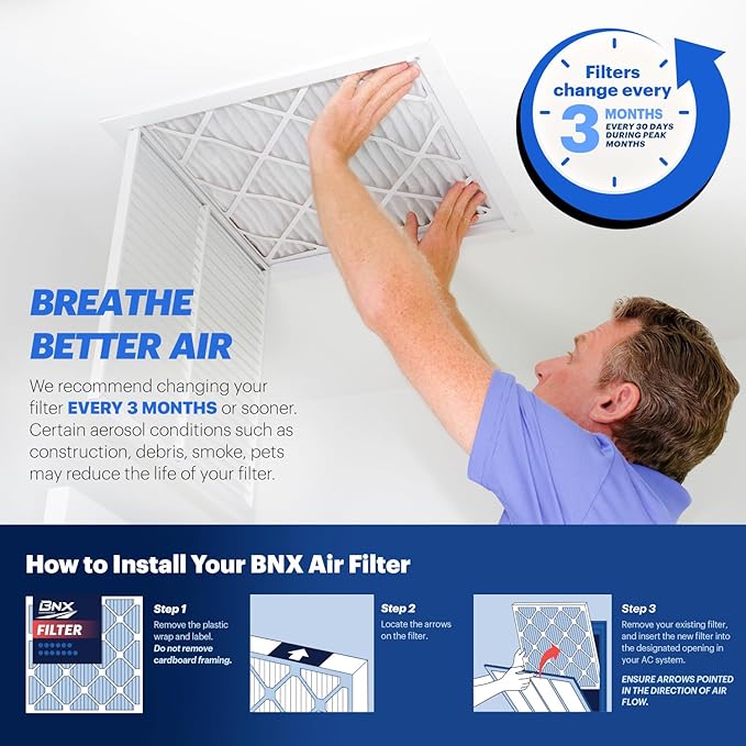 BNX TruFilter 16x30x1 Air Filter MERV 13 - Image 7