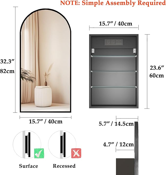 16x 32 inch Bathroom Cabinet - Image 2
