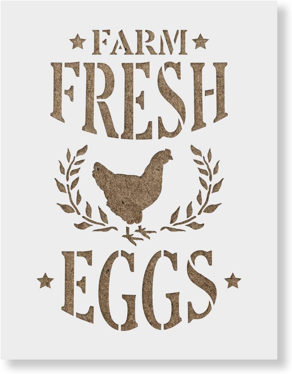 Farm Fresh Eggs Stencil - Perfect for Rustic Home Decor and DIY Projects: Embracing Farmhouse Stencils