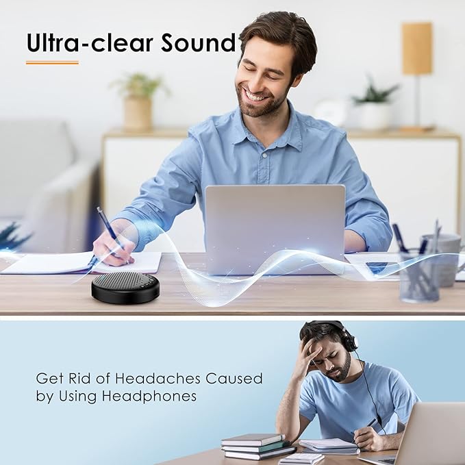 EMEET Conference Speaker and Microphone Luna 360° Voice Pickup w/Noise - Image 3