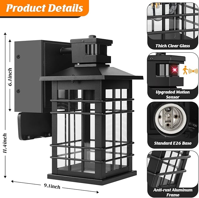 Kondras Motion Sensor Porch Light - Image 6