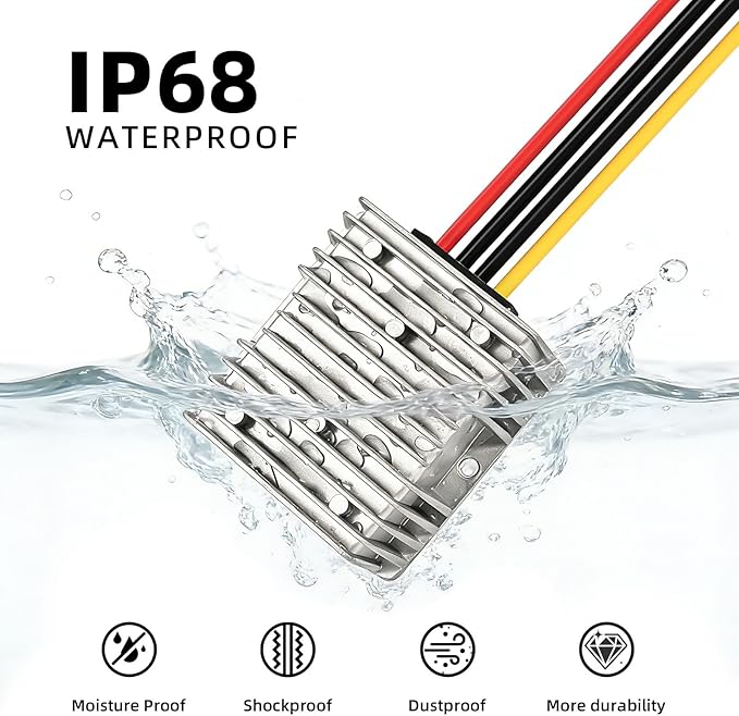 ikkwmei DC-DC Professional 48V 36V to 12V Voltage Regulator, 240W 20A - Image 4