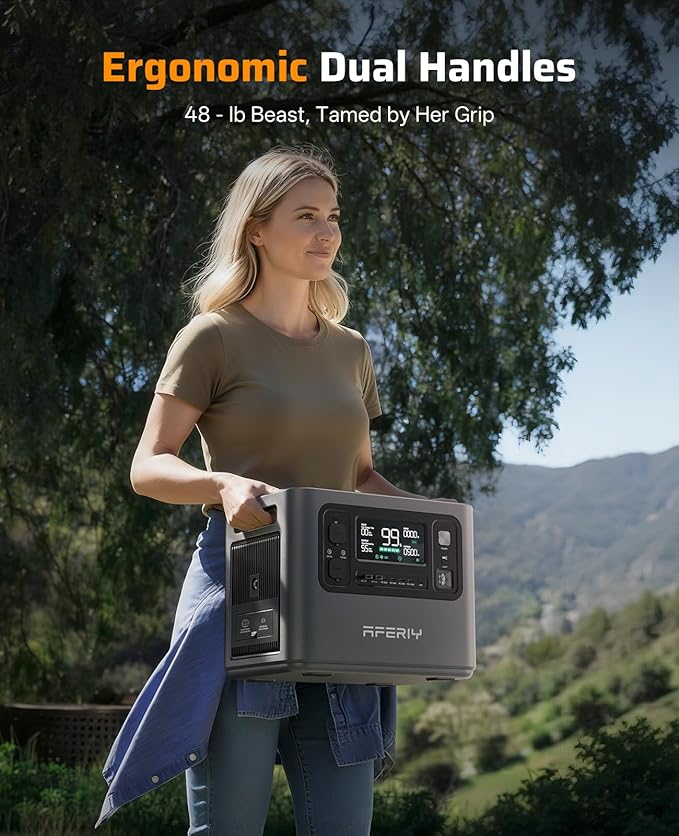 AFERIY P210 Portable Power Station 2400W, 2048Wh LiFePO4 Battery Generator - Image 7