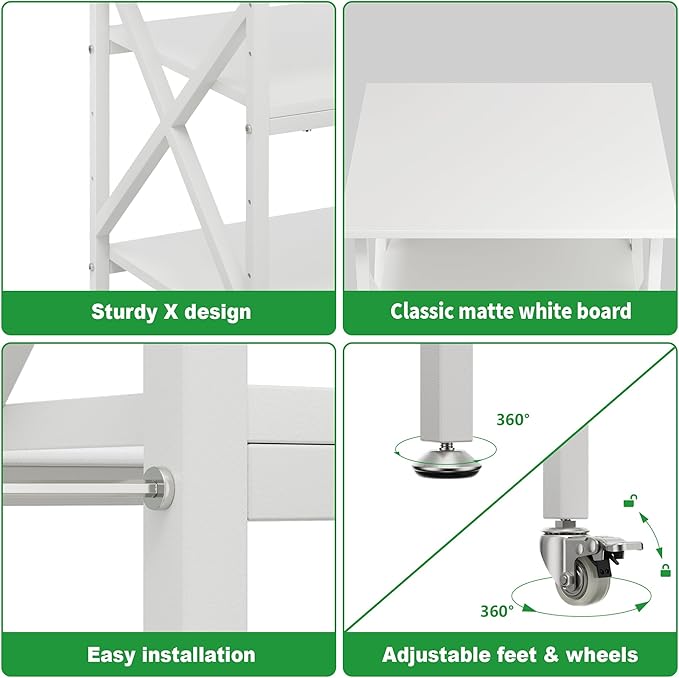 Ollieroo 3 Tier Printer Stand, Large Table - Image 7