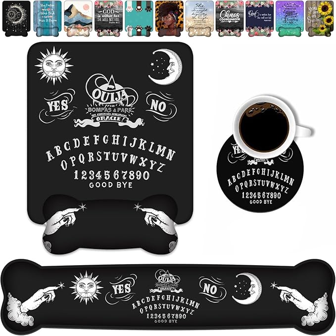 Wrist Rest Support Ergonomic Gel Mouse Pad & Memory Foam Keyboard Set, Non-Slip by Unknown