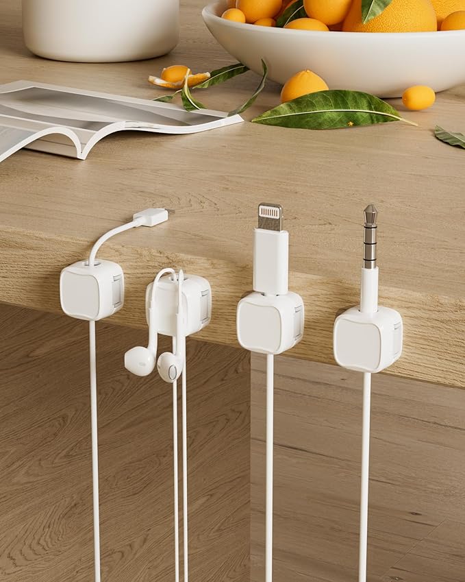 Magnetic Cable Clips, Adjustable Cord Holder Management, Adhesive Wire Keeper - Image 3