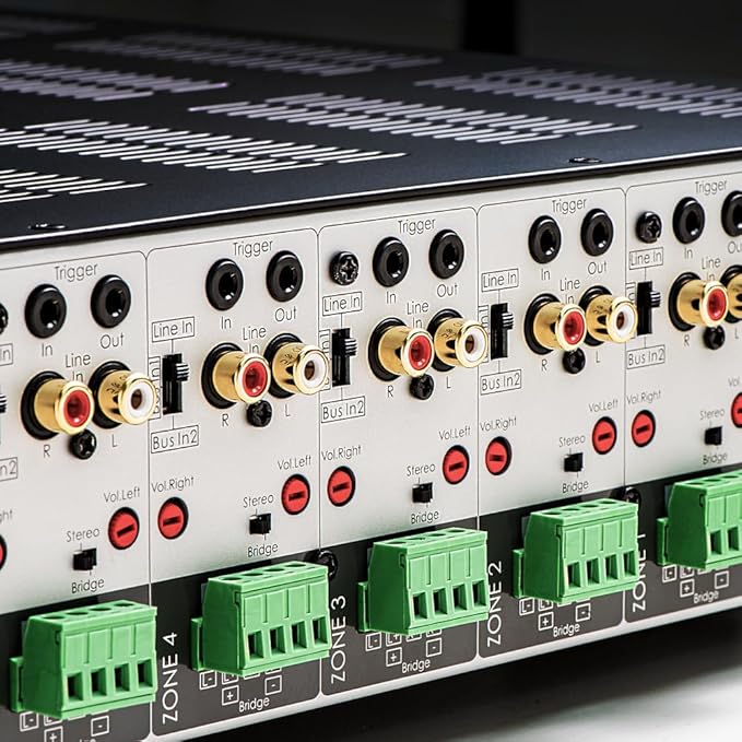 OSD Audio MX1280 GEN2 6 Zone Amplifier 12Ch x 80W, Class D, Front Panel On/Off - Image 2