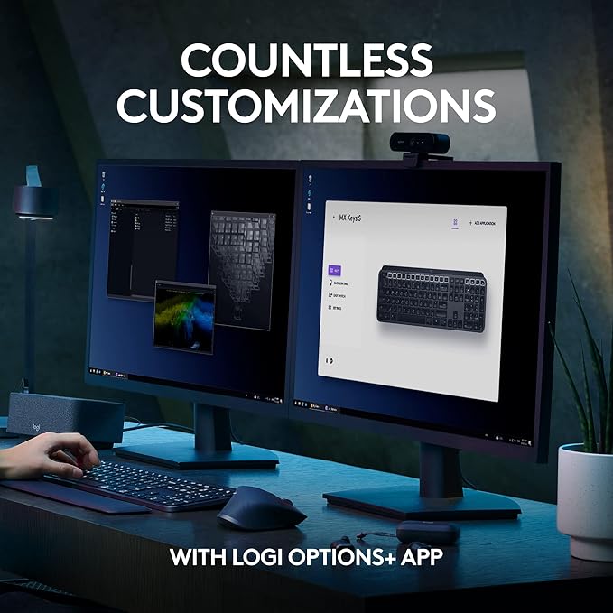 Logitech MX Keys S Wireless Keyboard, Low Profile, Fluid Precise Quiet Typing - Image 7