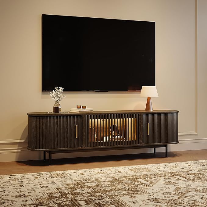 POVISON Sliding Tambour Door TV Stand by POVISON
