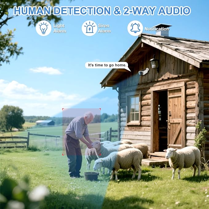 Kweiugfi 4G LTE Cellular Security Cameras Outdoor Wireless, 365-Day Unlimited - Image 5