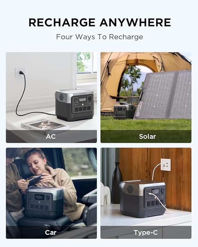 EF ECOFLOW Portable Power Station RIVER 2 Pro, 768Wh LiFePO4 Battery, 70 Min - Image 6