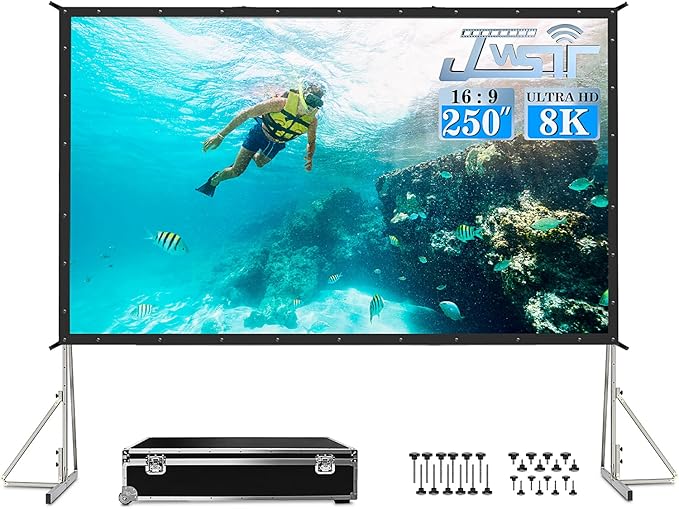 JWSIT 250 inch Projector Screen by JWSIT
