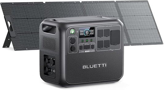 BLUETTI AC200L Solar Generator Kit, 200W Solar Panel Included, 2048Wh LiFePO4 by BLUETTI