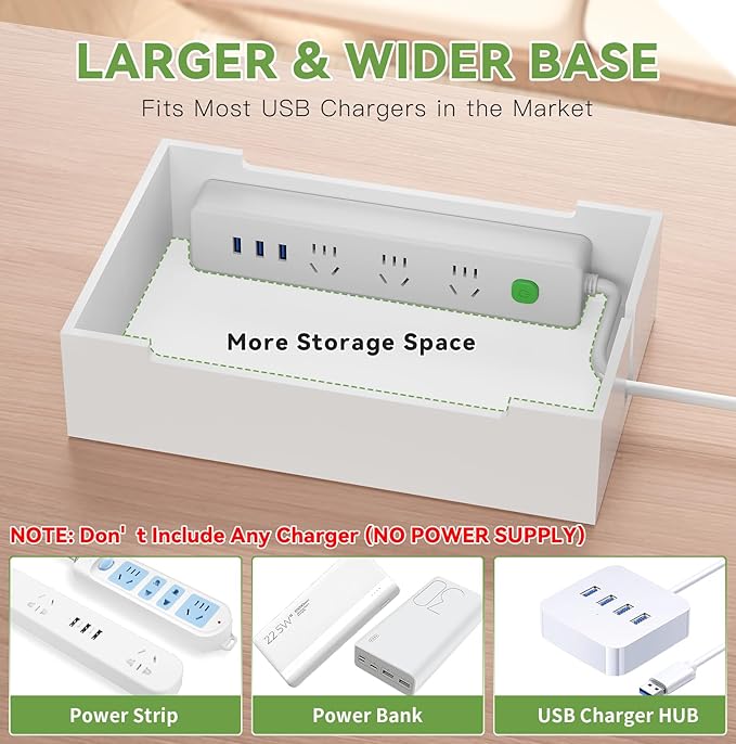 Pezin & Hulin Bamboo Charging Station, Electronic Devices Organizer - Image 5