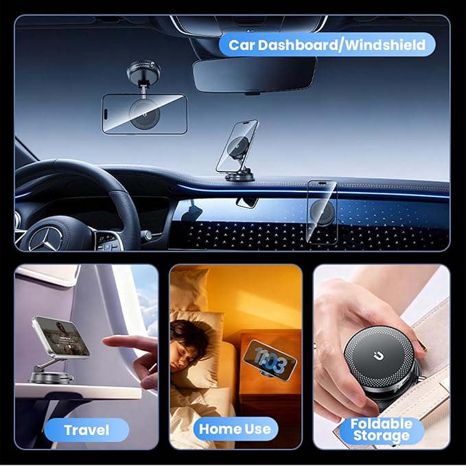 360° Adjustable Radio Magnetic Suction Phone Holder - Image 3