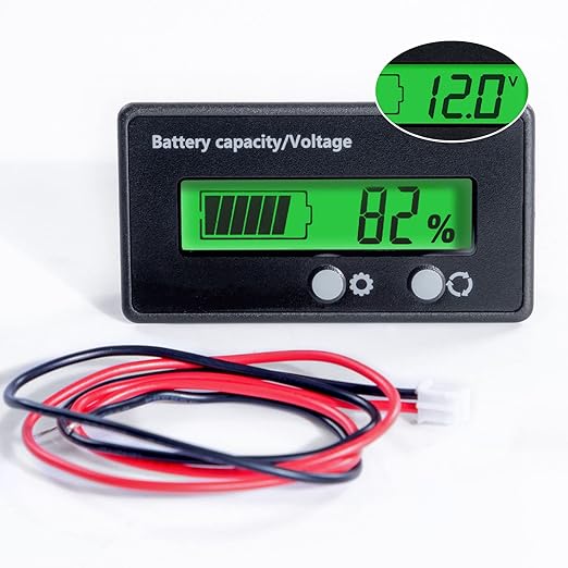 Battery Monitor with Bracket DC 12V 24V 36V 48V 60V 72V 84V Car Motorcycle Golf - Image 2