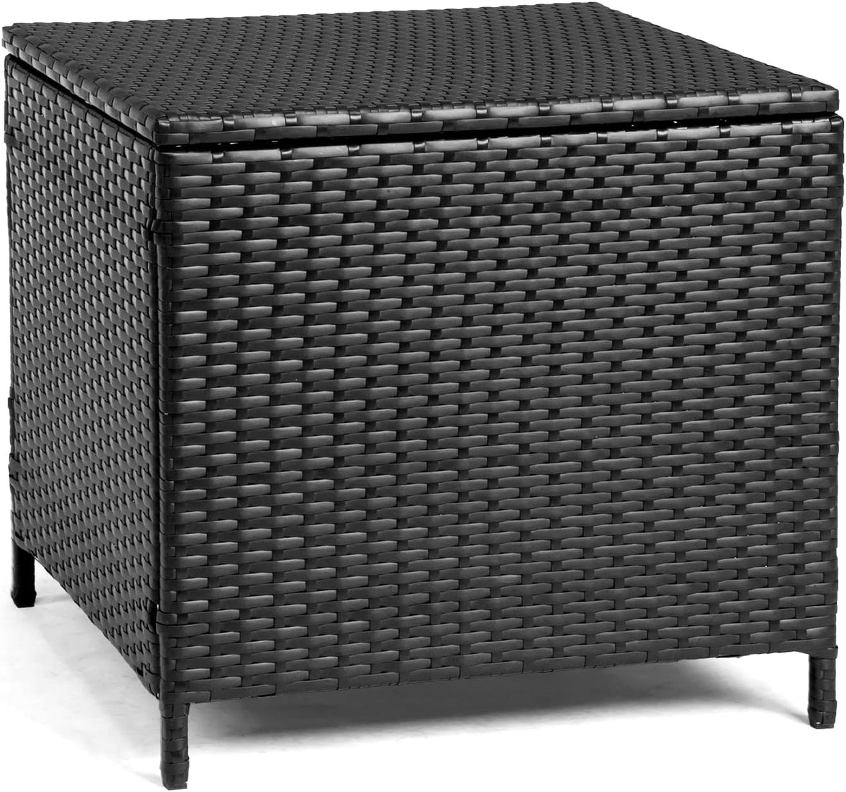 vingli 27 gallon outdoor deck box, wicker outdoor, main product view