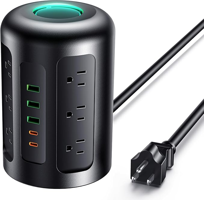 Yegosh Power Strip Tower Surge Protector by Yegosh