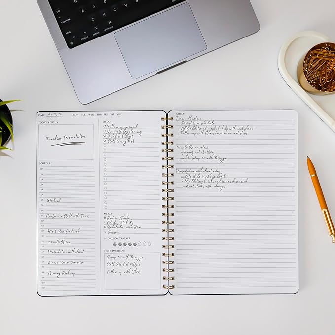 | Durable & Sleek | Undated Daily and Weekly Planner | 8.25" x 11.75" | To Do - Image 6