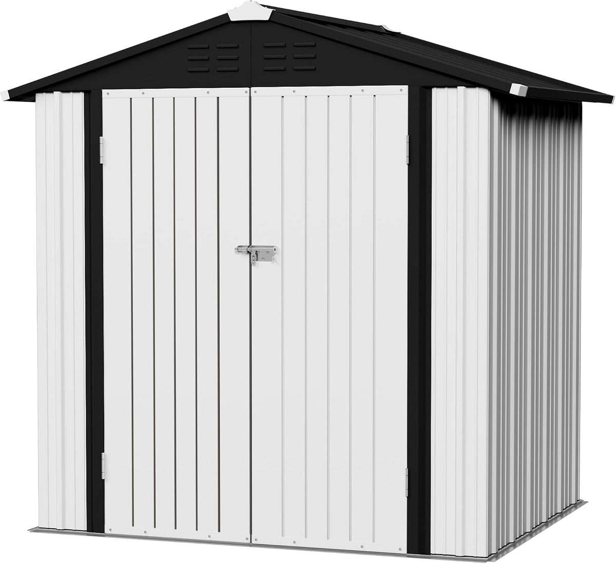 flamaker 6x4 ft storage shed waterproof metal garden, main product view