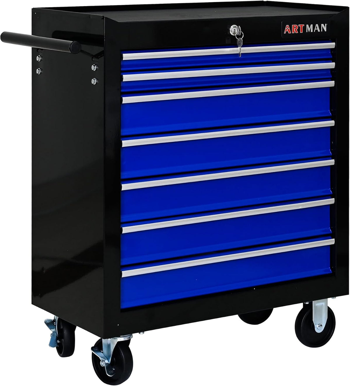 7 drawers rolling tool chest on wheels, multifunctional, main product view