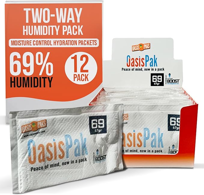 OasisPak 69% RH Two-Way Humidity Control Packs by CigarOasis