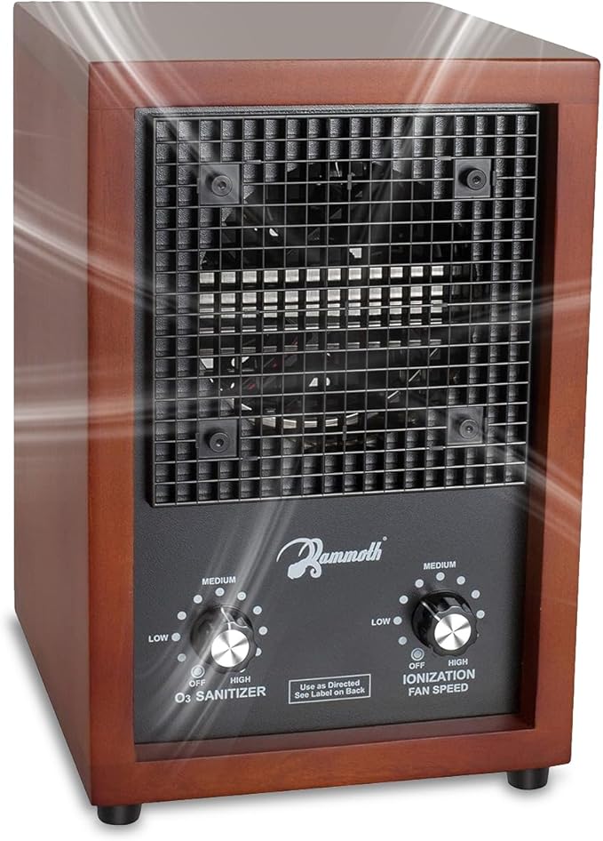 Mammoth Ion and Ozone Generator 3000 mg/hour, Adjustable up to 3, 500 SqFt by Mammoth