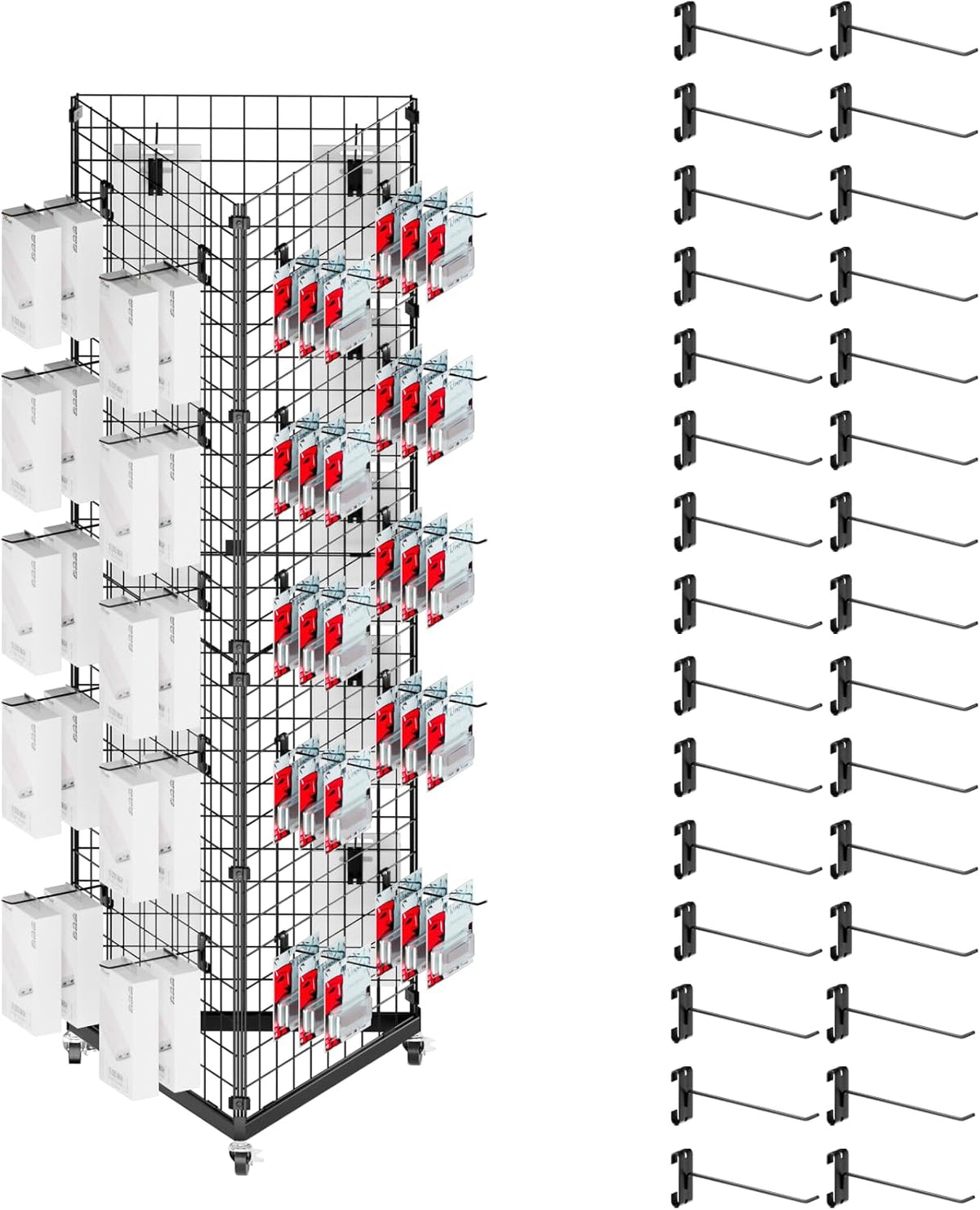 ztysn Grid Wall Panels Display Stand