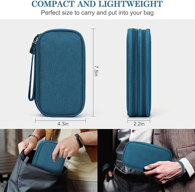 FYY Electronic Organizer, Travel Cable Organizer All-in-One Storage Bag Pouch - Image 2