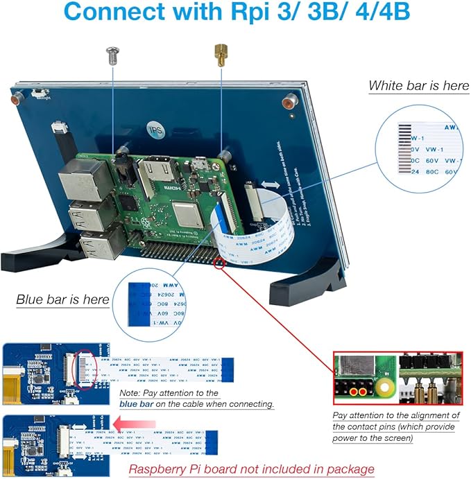 Hosyond 7 Inch Touchscreen IPS DSI Display Compatible - Image 5