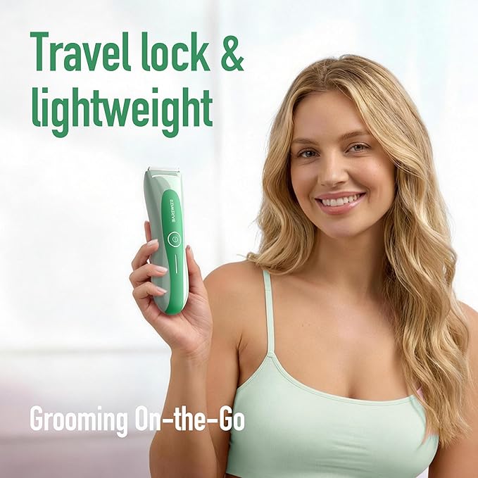 BAREWIZE Bikini Trimmer for Women, Electric Shaver for Women | LED Light - Image 8