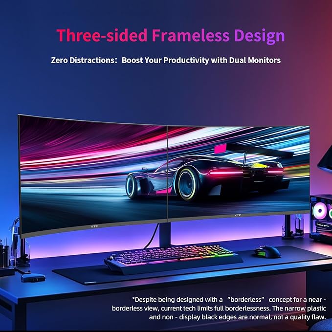 KTC 32Inch 240Hz Curved Gaming Monitor, 1000R VA, 4000:1 Contrast, Support - Image 8
