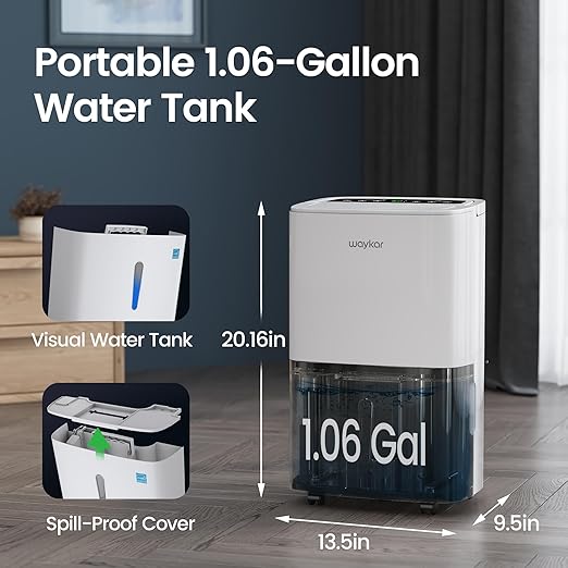 Waykar 120 Pints 2025 Energy Star Home Dehumidifier - Image 8