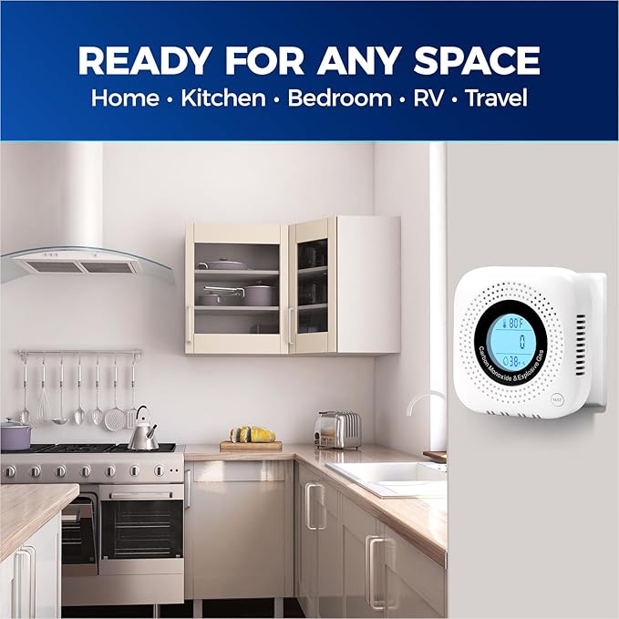 Daffypop Plug-in Carbon Monoxide & Natural Gas Leak Detector, 4-in-1 CO - Image 6