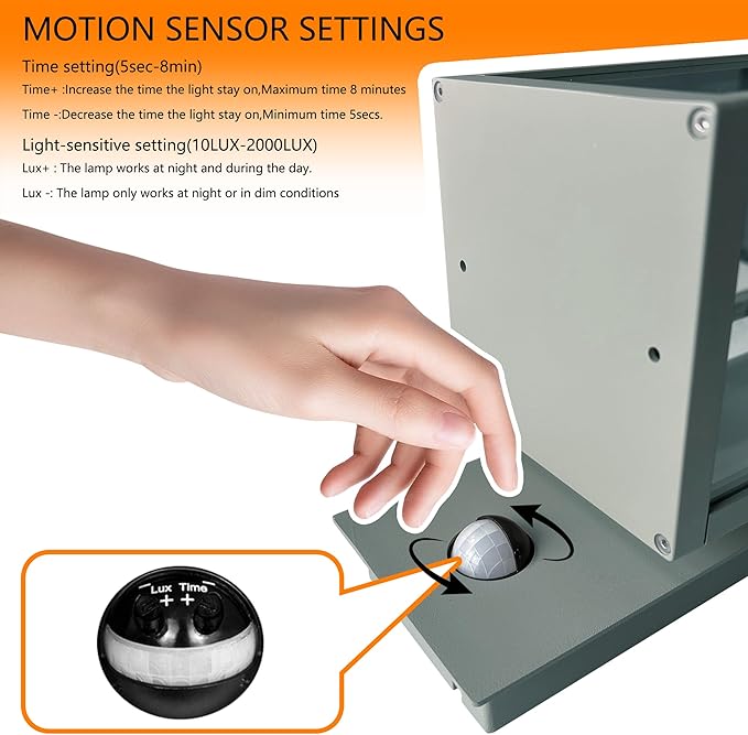 Lustrlach Outdoor Motion Sensor Wall Light - Image 7