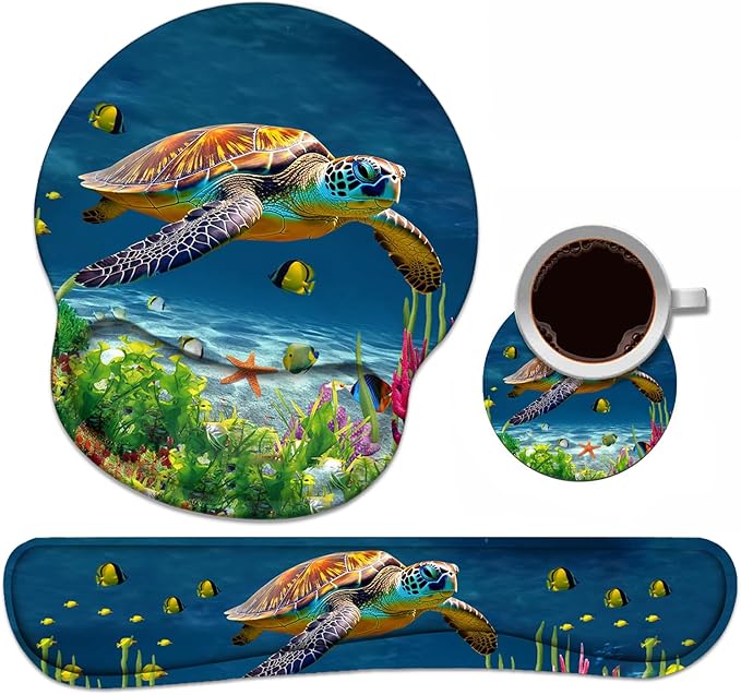 Keyboard Wrist Rest + Mouse Pad Wrist Support Set by Unknown