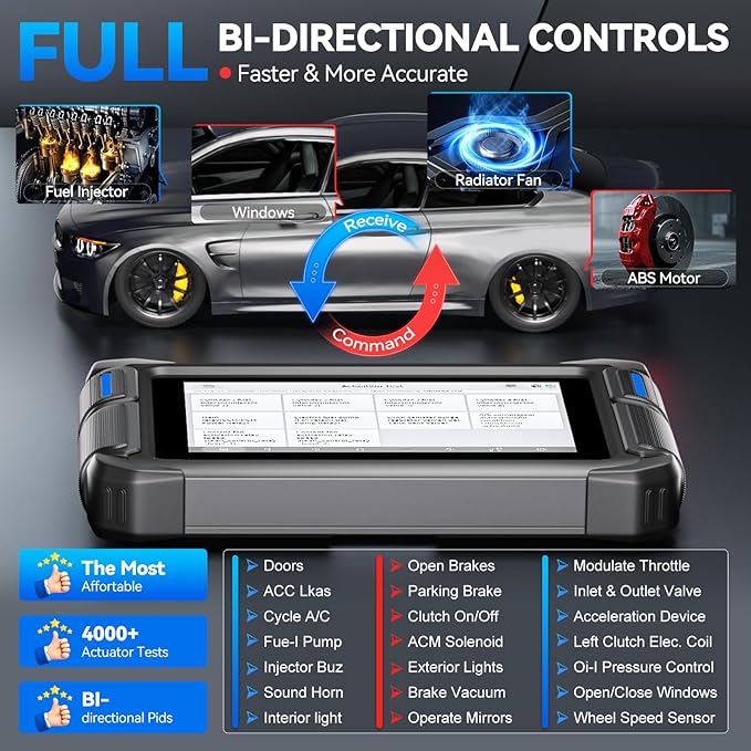 VDIAGTOOL Bidirectional Scan Tool VD70 Lite, OBD2 Scanner Diagnostic Tool - Image 3