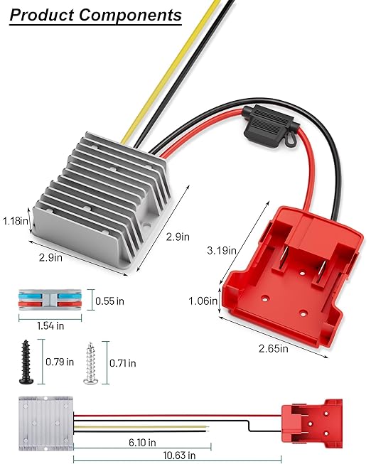 18V to 12V Step Down Converter Aadpter Compatible - Image 3