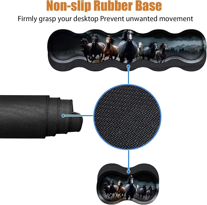 4 in 1 Ergonomic Keyboard Wrist Rest & Mouse Pad Wrist Rest Set, Large XXL - Image 4