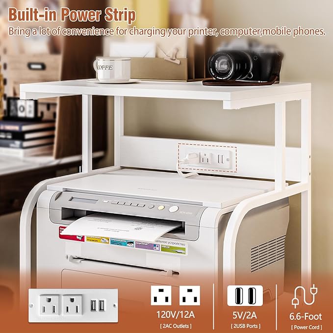 VEDECASA Mobile High Printer Stand - Image 2
