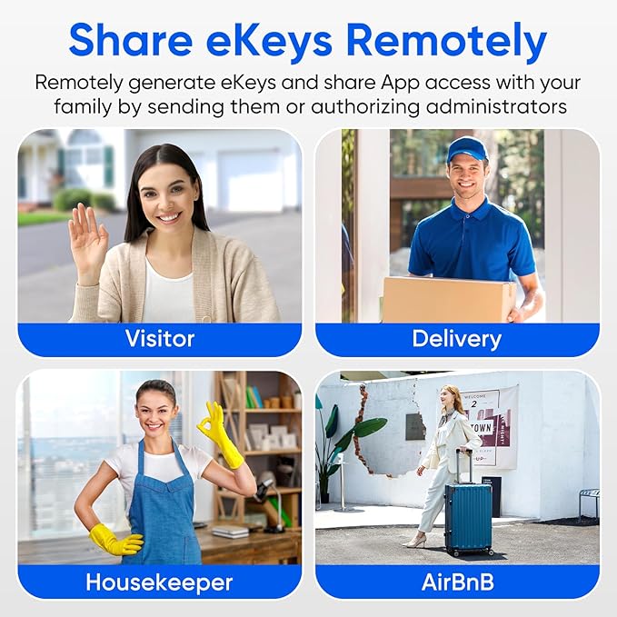 Fingerprint Smart Door Lock, Keyless Entry Deadbolt, Electronic Biometric - Image 7