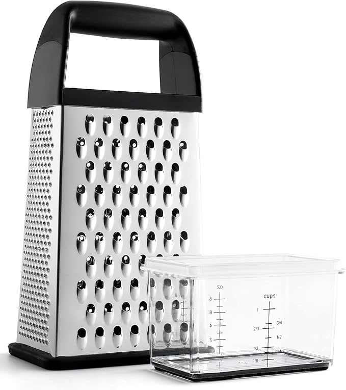 Urbanstrive Cheese Grater With Container Box Grater Stainless Steel Graters by Urbanstrive